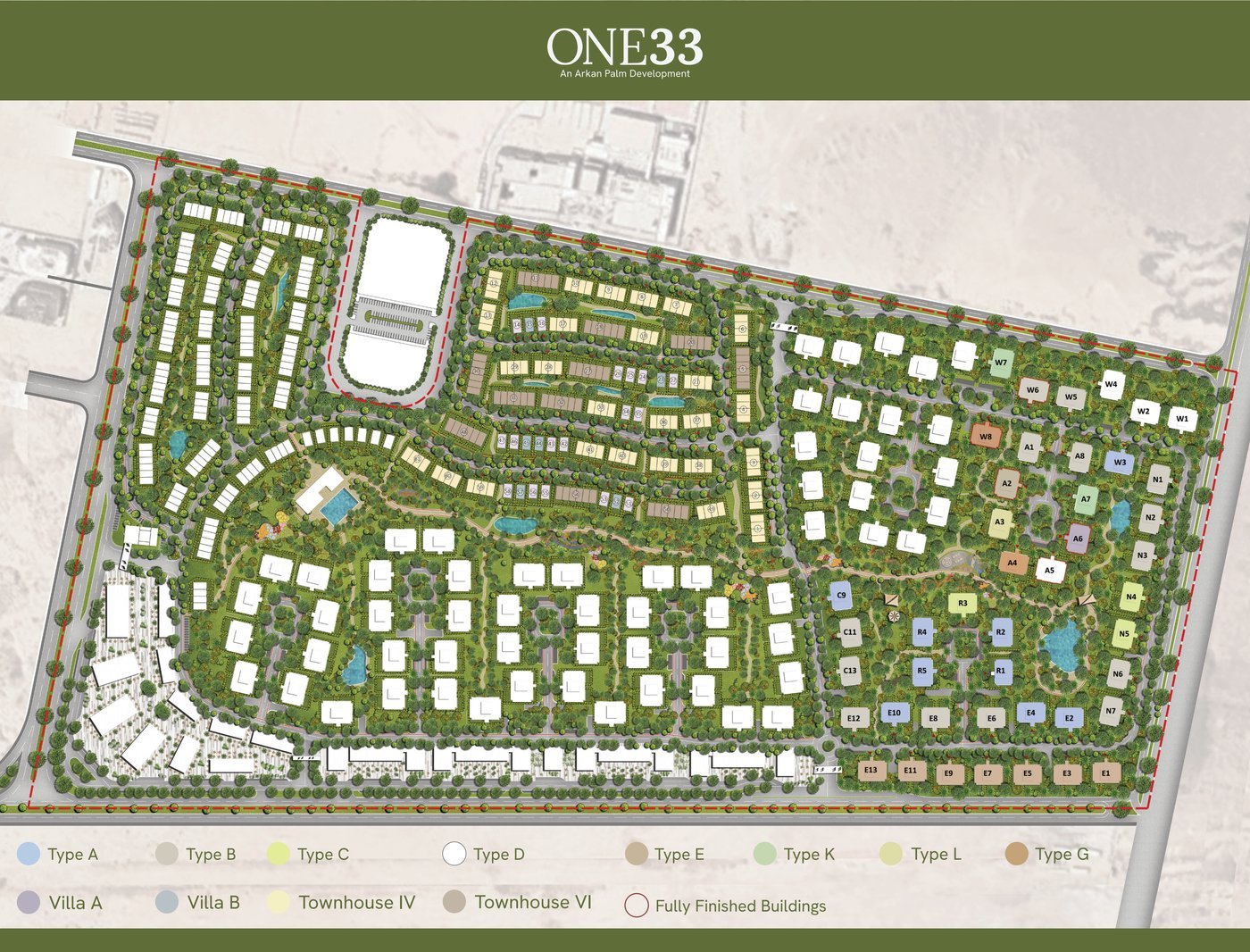 ONE33 general masterplan — March 2026 plexi presentation